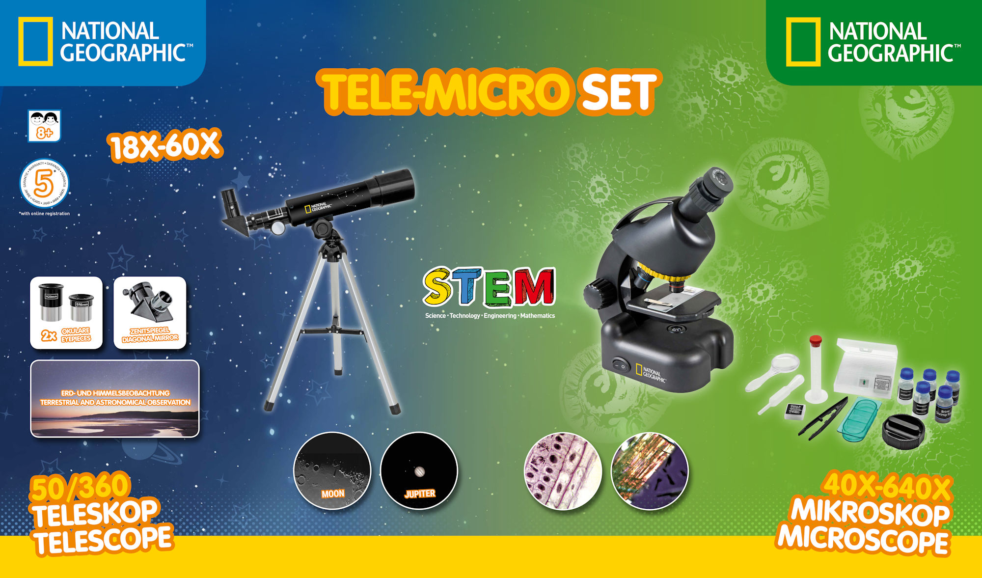 National Geographic Teleskop og Mikroskop